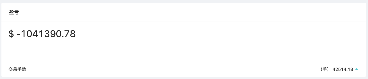 盈亏计算参考